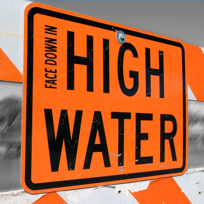 Face Down in High Water sign
